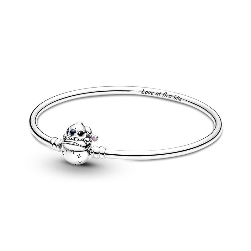 Bracelet femme pandora moments jonc disney stitch mordant le fermoir 591683c01 - bracelet-argent-femme - edora
