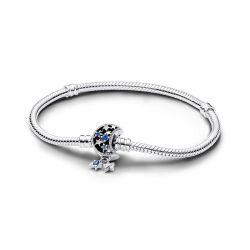 Bracelet femme pandora moments maille serpent fermoi lune scintillante 592819c01 - bracelet-argent-femme - edora - 0