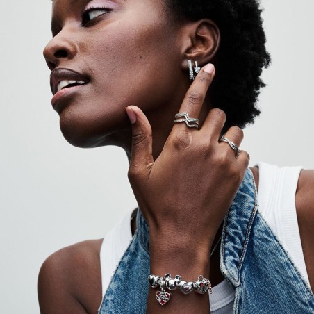 Bracelet pandora disney maille serpent fermoir mickey pandora moments 593061c00 – bracelet argent femme