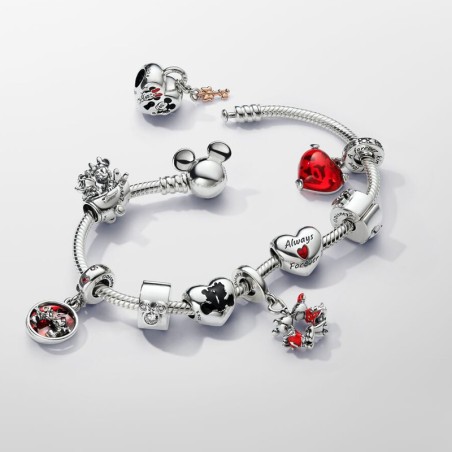Bracelet pandora disney maille serpent fermoir mickey pandora moments 593061c00 – bracelet argent femme