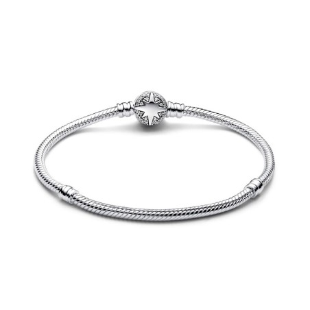 Bracelet femme pandora moments maille serpent fermoir étoile polaire 593584c01 – bracelet argent femme