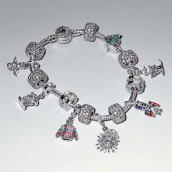 Bracelet femme pandora moments maille serpent fermoir Étoile polaire 593584c01 - bracelet-argent-femme - edora - 4