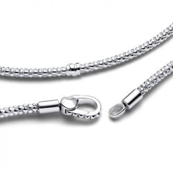 Bracelet femme pandora moments fermoir clouté & chaîne 593681c00 - bracelet-argent-femme - edora - 4