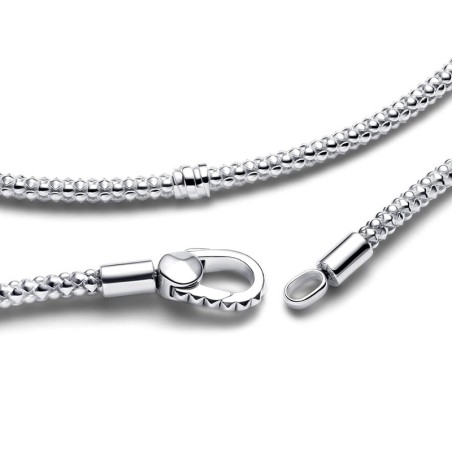 Bracelet femme pandora moments fermoir clouté &amp; chaîne 593681c00 – bracelet argent femme