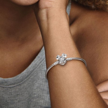 Bracelet femme pandora moments maille serpent fermoir disney pandora moments pavé minnie 597770cz – bracelet argent femme