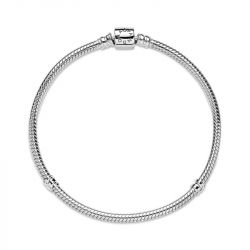 Bracelet femme pandora moments maille serpent fermoir barillet 598816c00 - bracelet-argent-femme - edora - 3