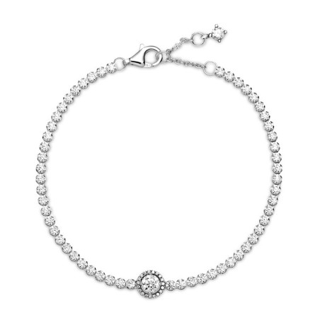 Bracelet femme pandora timeless rivière halo scintillant 599416c01 – bracelet argent femme