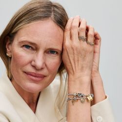 Charm femme pandora pendant moments double mum (maman) gravable diamant de synthèse 763237c01 - charms - edora - 5