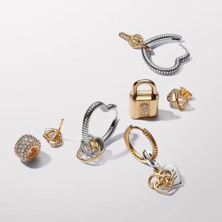 Charm femme pandora pendant moments double mum (maman) gravable diamant de synthèse 763237c01 – charms