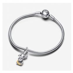 Charm femme pandora moments singe mobile bicolore 763343c01 - charms - edora - 2