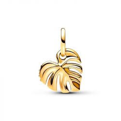 Charm femme pandora pendant feuille de monstera scintillant 763349c01 - charms - edora - 2