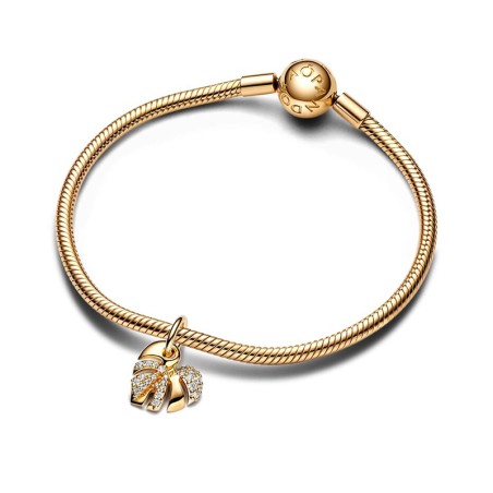 Charm femme pandora pendant feuille de monstera scintillant 763349c01 – charms