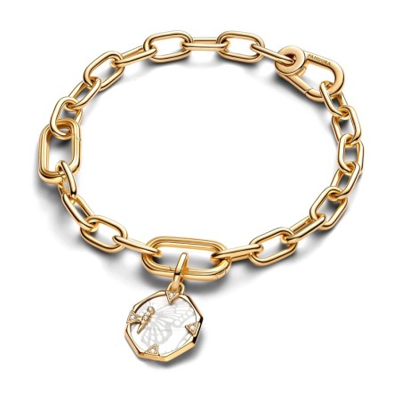 Charm femme pandora médaillon papillon nacré 763366c01 – charms