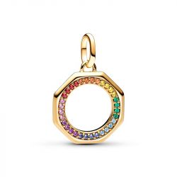 Charm femme pandora médaillon arc-en-ciel 763368c01 - charms - edora - 0