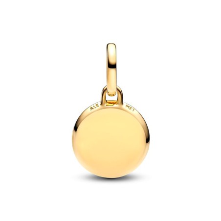 Mini charm femme pandora médaillon gravable vert 763389c01 – charms