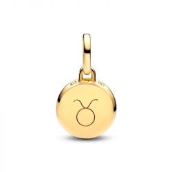 Mini charm femme pandora médaillon gravable vert 763389c01 - charms - edora - 3