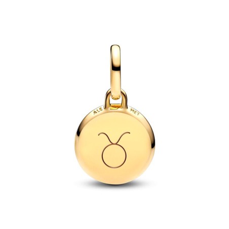 Mini charm femme pandora médaillon gravable vert 763389c01 – charms