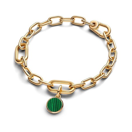 Mini charm femme pandora médaillon gravable vert 763389c01 – charms