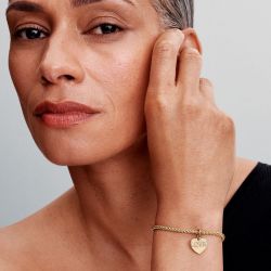 Charm femme pandora pendant cœur d'amour gravable 763604c01 - charms - edora - 1