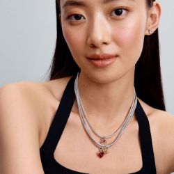 Charm femme pandora moments pendant séparable disney mickey & minnie 763650c01 - charms - edora - 1