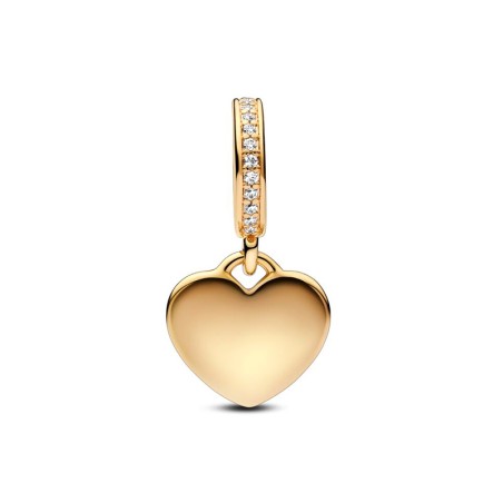 Charm femme pandora moments pendant plaque cœur gravable 768761c01 – charms