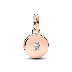 Charm  femme pandora moments pendant médaillon d’amour ouvrable & gravable 783066c01 - charms - edora - 0