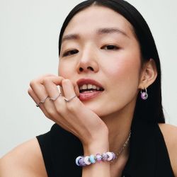 Charm femme pandora moments violet opalescent 791691c05 - charms - edora - 4