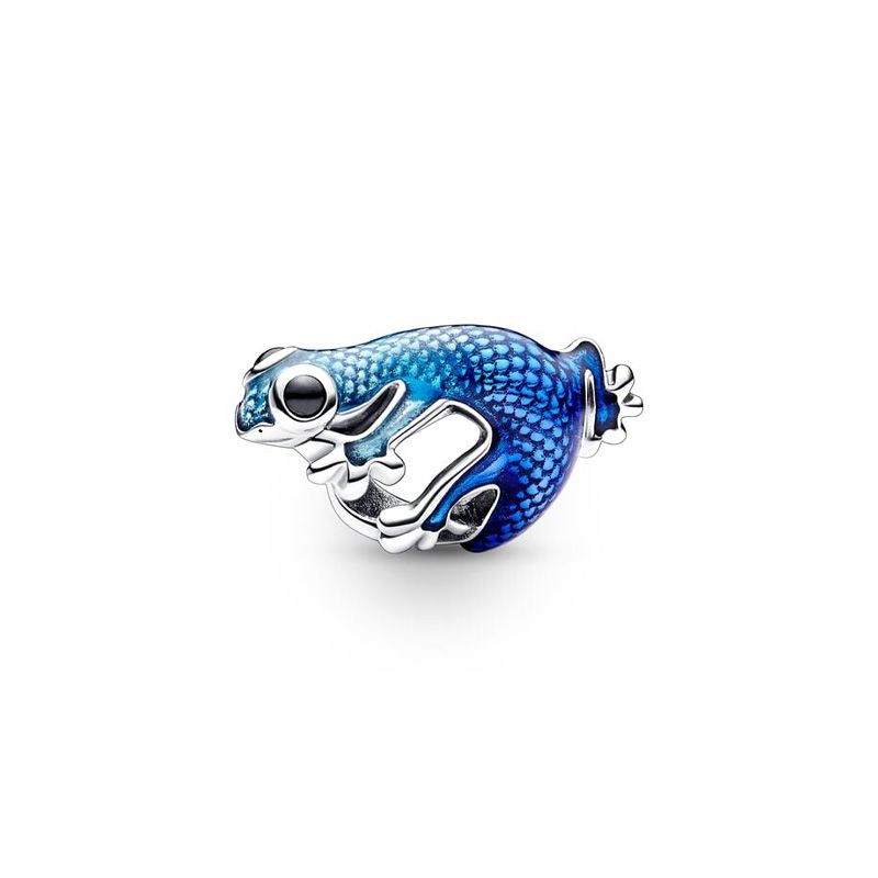 Charm femme pandora moments gecko bleu métallique 792701c01 - charms - edora