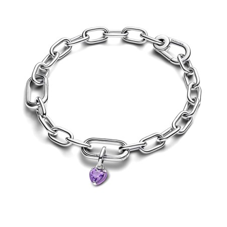 Mini charm femme pandora pendant cœur chakra violet 793042c04 – charms
