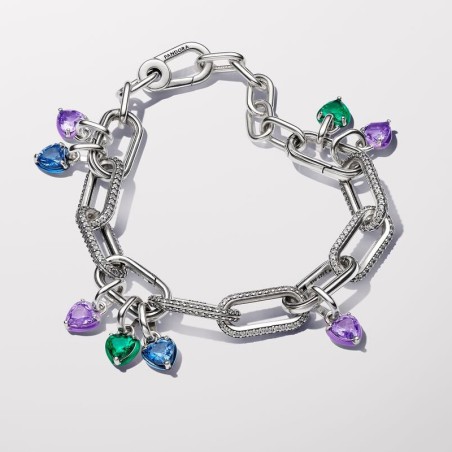 Mini charm femme pandora pendant cœur chakra violet 793042c04 – charms