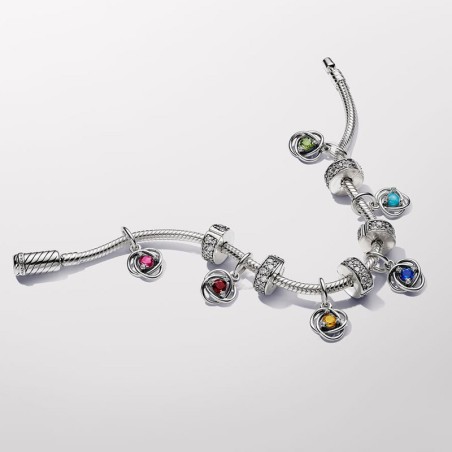 Charm femme pandora pendant cercle éternité rouge 793125c01 – charms