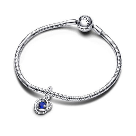 Charm femme pandora pendant cercle éternité bleu 793125c09 – charms