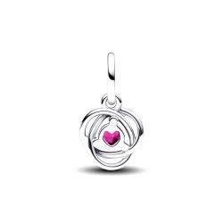Charm femme pandora pendant cercle Éternité rose 793125c10 - charms - edora - 2