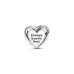 Charm femme pandora moments mum et cœur ajouré 793233c01 - charms - edora - 2