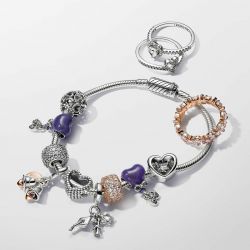 Charm femme pandora moments c'est un garçon versicolore 793239c01 - charms - edora - 4