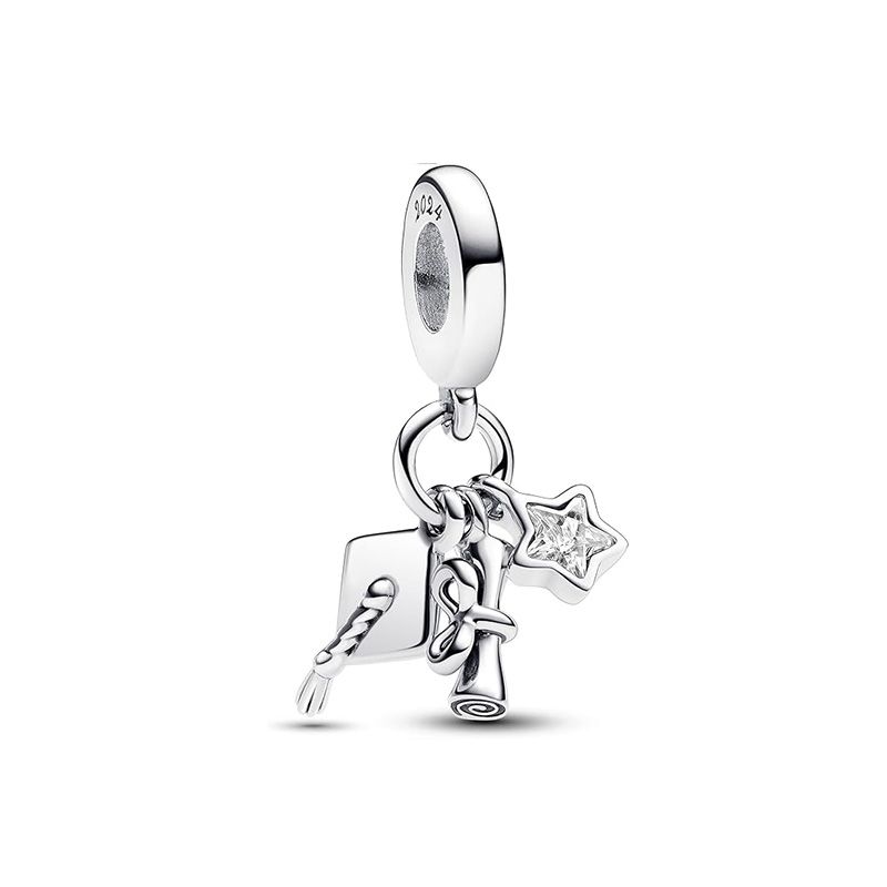 Charm femme pandora moments diplomé 2024 zirconium 793240c01 - charms - edora