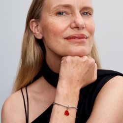 Charm  femme pandora pendant cœur rouge opalescent 793348c01 - charms - edora - 1