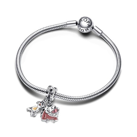 Charm femme pandora moments pendant séparable disney le roi lion timon &amp; pumbaa 793357c01 – charms