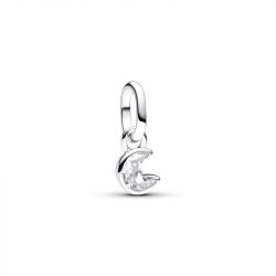 Mini charm femme pandora pendant lune scintillante 793364c01 - charms - edora - 0