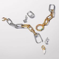 Mini charm femme pandora pendant lune scintillante 793364c01 - charms - edora - 4