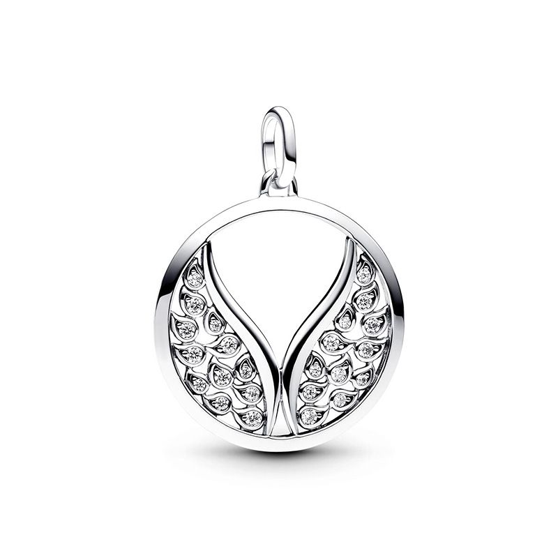 Charm femme pandora me médaillon grandes ailes 793371c01 - charms - edora