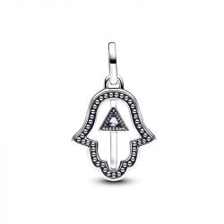 Charm femme pandora médaillon main de fatma 793411c01 - charms - edora - 2