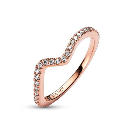 Bague femme pandora timeless vague scintillante 182539c01 – bagues femme