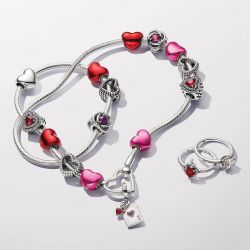 Charm femme pandora moments pendant double les méchants de disney reine de cœur 793420c01 - charms - edora - 5