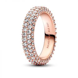 Bague femme pandora timeless double rang pavée timeless 182629c01 - bagues-femmes - edora - 4