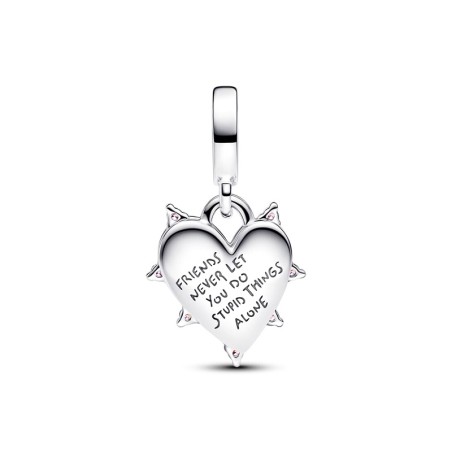 Charm femme pandora pendant double opalescent amitié 793434c01 – charms