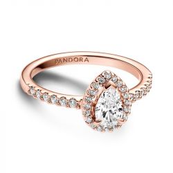 Bague femme pandora timeless halo poire scintillante 182835c01 - bagues-femmes - edora - 0