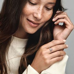 Bague femme pandora timeless halo poire scintillante 182835c01 - bagues-femmes - edora - 3