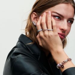 Bague femme pandora timeless vague polie 183095c00 - bagues-femmes - edora - 3