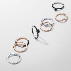 Bague femme pandora timeless vague polie 183095c00 - bagues-femmes - edora - 4